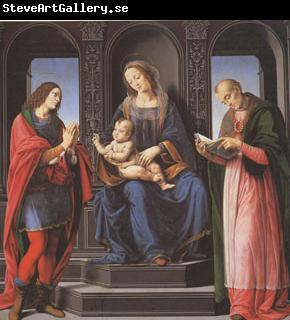 LORENZO DI CREDI The Virgin and child with st Julian and st Nicholas of Myra (mk05)